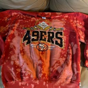 Vintage bleached 49ers crew neck